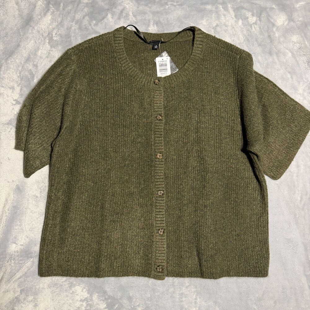 Torrid Vegan Cashmere Crew Cardigan